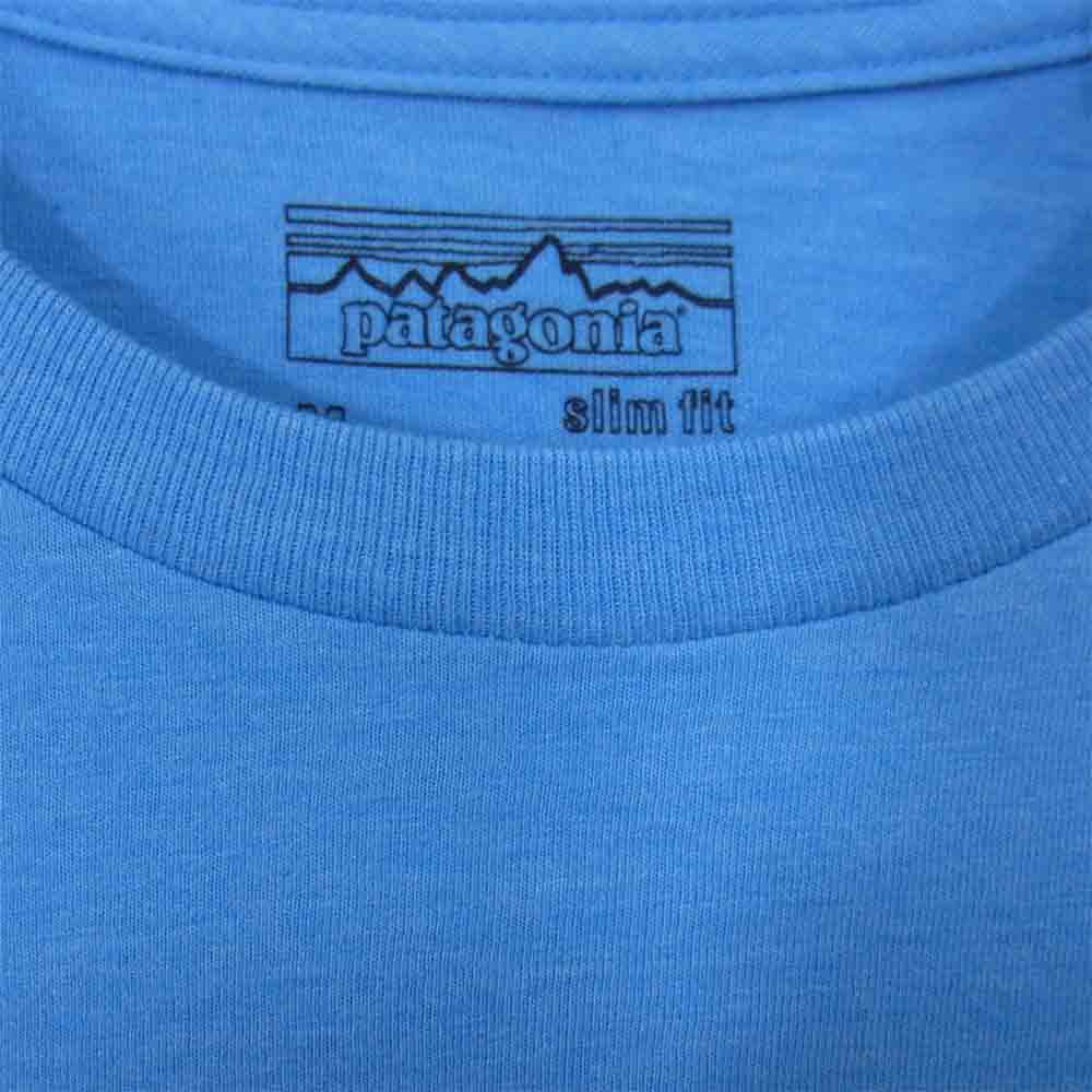 patagonia パタゴニア 39058 フィッツ ロイ バイソン コットンTシャツ ブルー系 M【新古品】【未使用】【中古】