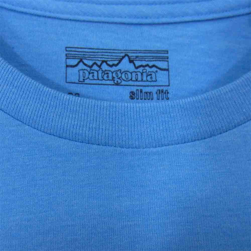patagonia パタゴニア 39058 フィッツ ロイ バイソン コットンTシャツ ブルー系 M【新古品】【未使用】【中古】