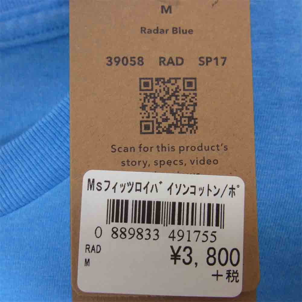 patagonia パタゴニア 39058 フィッツ ロイ バイソン コットンTシャツ ブルー系 M【新古品】【未使用】【中古】