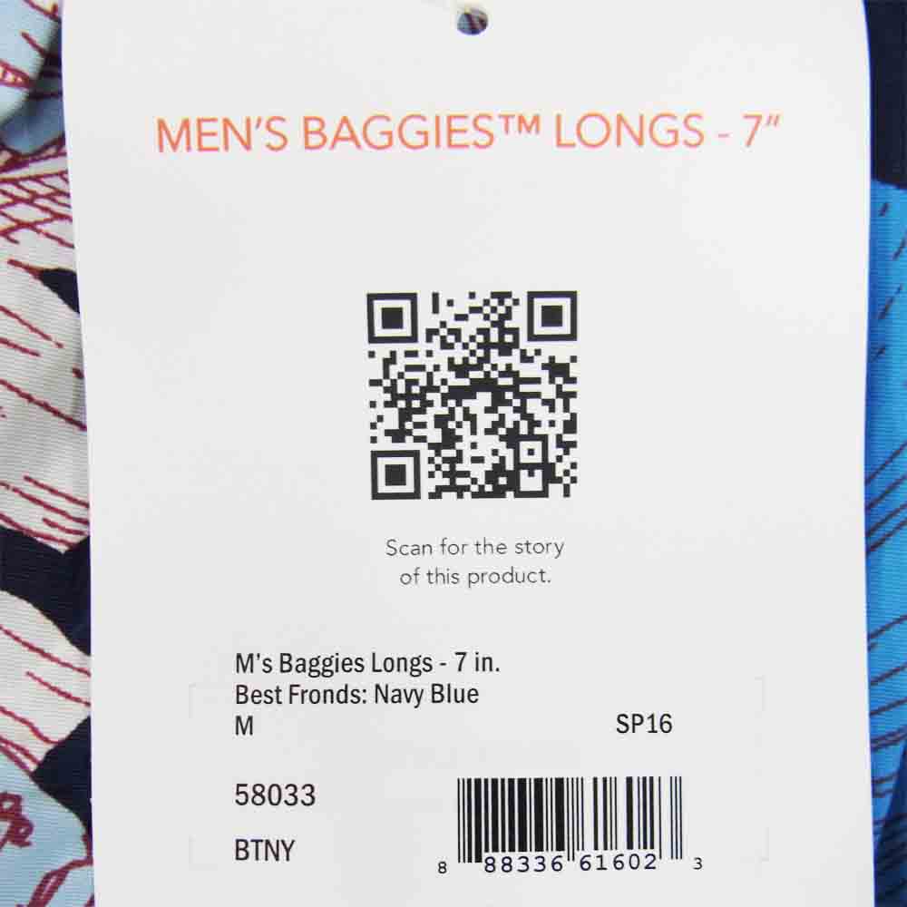 patagonia パタゴニア 58033 Baggies Longs バギーズ ロング ショーツ ブルー系 M【新古品】【未使用】【中古】
