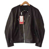 schott ショット 286US NO COLLAR LAMBSKIN RIDERS ノーカラー ラムスキン ライダース ジャケット ブラック系 42【新古品】【未使用】【中古】
