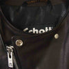 schott ショット 286US NO COLLAR LAMBSKIN RIDERS ノーカラー ラムスキン ライダース ジャケット ブラック系 42【新古品】【未使用】【中古】