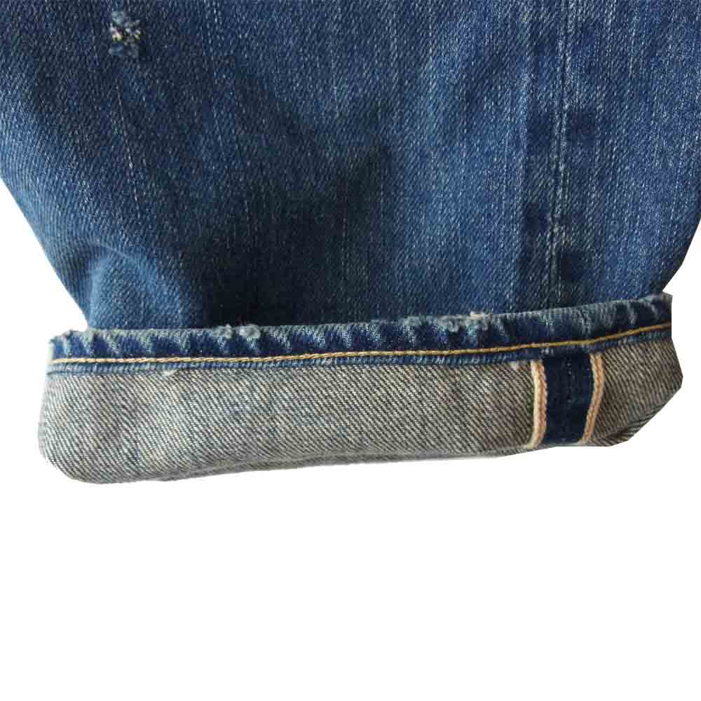 HYSTERIC GLAMOUR ヒステリックグラマー 0243AP17 SP加工 小窓 リメイク セルビッチ ダメージ デニム パンツ インディゴブルー系 34【中古】