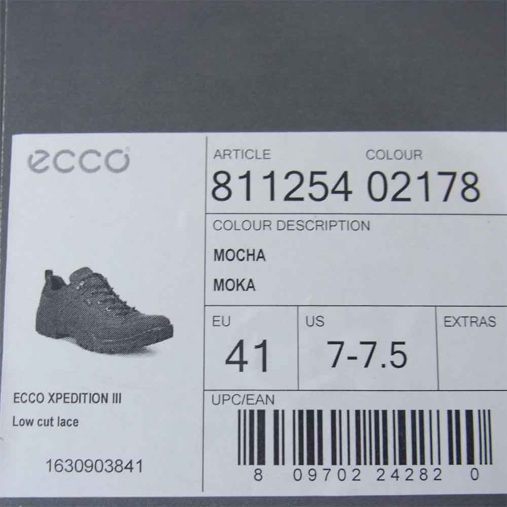 エコー 811254 XPEDITION III Low Cut エクスペディション ロー カット ゴアテックス ブラウン系 EU41【極上美品】【中古】