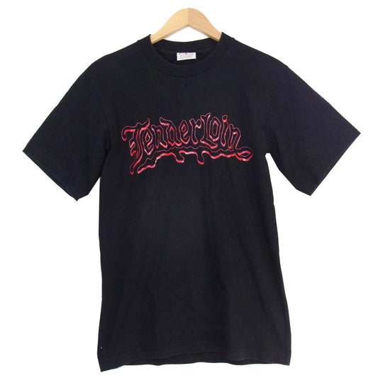 TENDERLOIN テンダーロイン T-TEE DE HEAVY ロゴ Tシャツ ブラック系 M【中古】