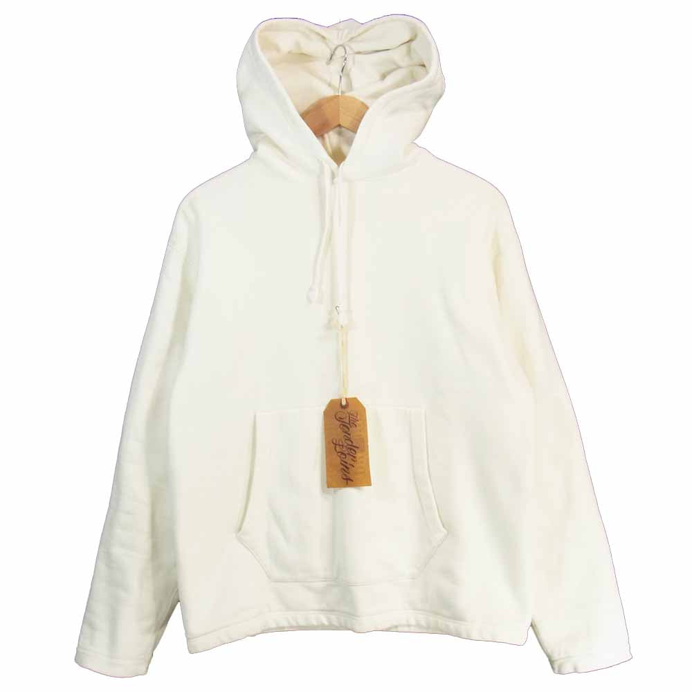 TENDERLOIN テンダーロイン UNEMPLOYED ロゴ スウェット プルオーバー パーカー  ホワイト系 S【中古】