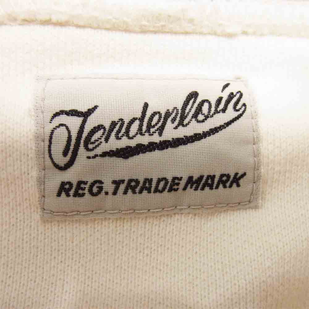 TENDERLOIN テンダーロイン UNEMPLOYED ロゴ スウェット プルオーバー パーカー  ホワイト系 S【中古】
