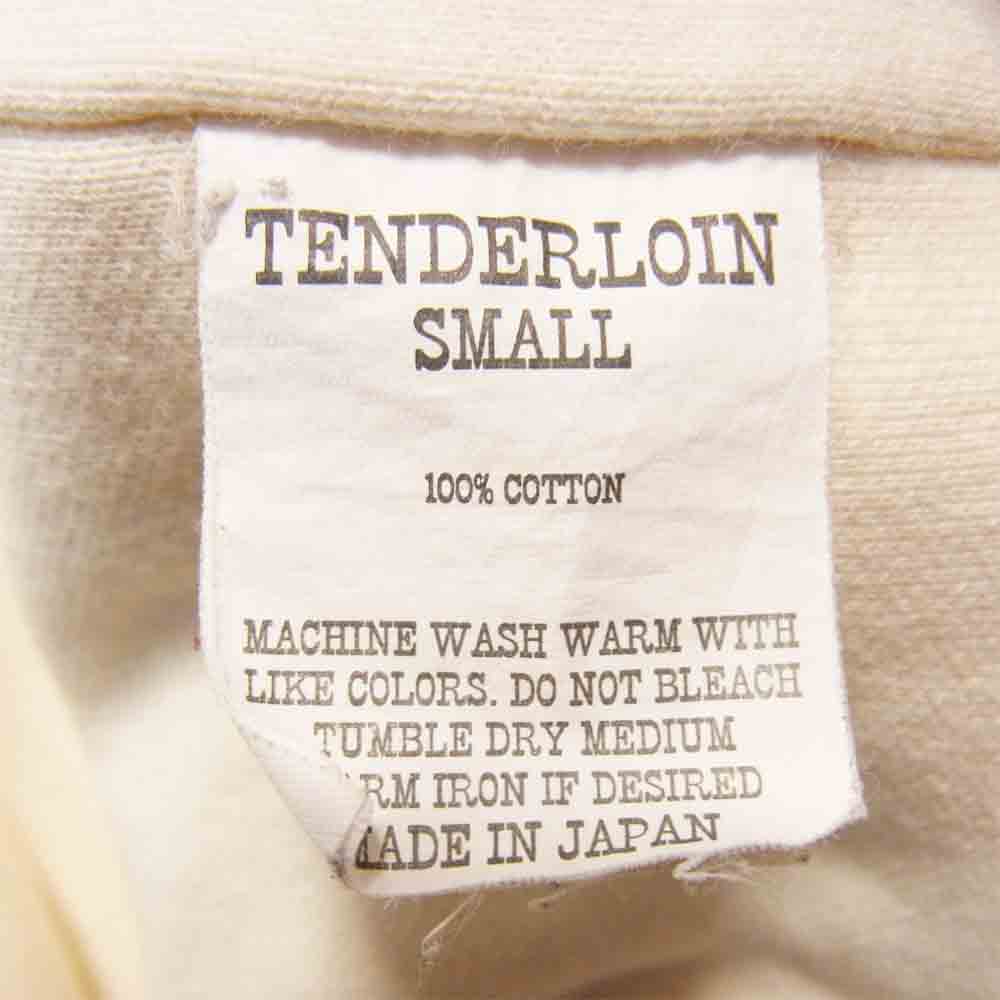 TENDERLOIN テンダーロイン UNEMPLOYED ロゴ スウェット プルオーバー パーカー  ホワイト系 S【中古】