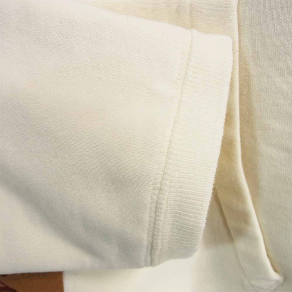 TENDERLOIN テンダーロイン UNEMPLOYED ロゴ スウェット プルオーバー パーカー  ホワイト系 S【中古】