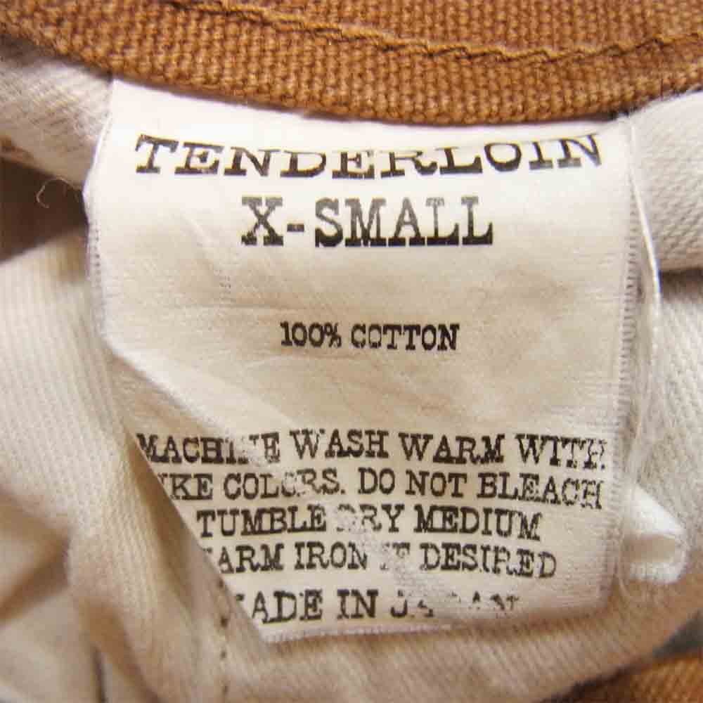 TENDERLOIN テンダーロイン T-BDP DUCK ダック コットン パンツ ベージュ系 XS【中古】