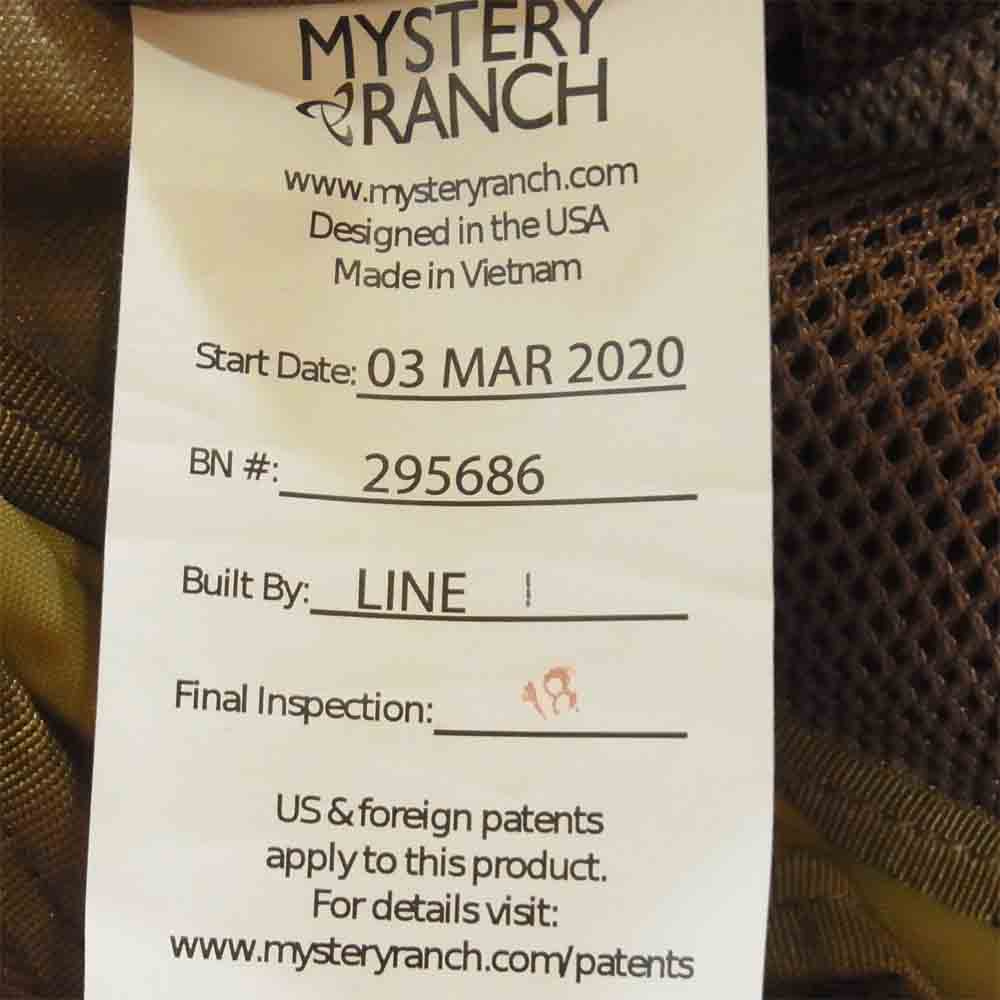 MYSTERY RANCH ミステリーランチ 2 Day Assault Coyote アサルト リュック バックパック カーキ系【新古品】【未使用】【中古】