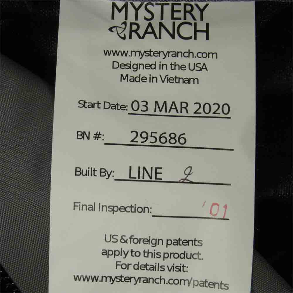 MYSTERY RANCH ミステリーランチ 2 Day Assault Black アサルト リュック バックパック ブラック系【新古品】【未使用】【中古】