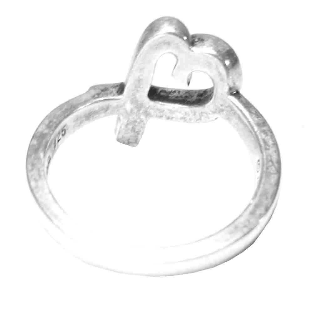 TIFFANY&Co. ティファニー ラビング ハート リング シルバー系 11.5号程度【中古】