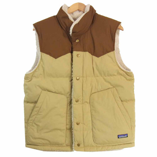 patagonia パタゴニア 27588 リバーシブル ビビー ダウン ベスト ベージュ系 M【中古】