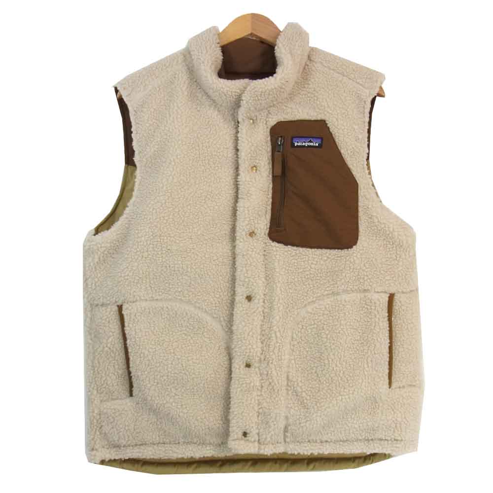 patagonia パタゴニア 27588 リバーシブル ビビー ダウン ベスト ベージュ系 M【中古】