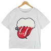 ゴッドセレクション NUMBER NINE ナンバーナイン ローリングストーンズ ロゴ Tシャツ ホワイト系 L【美品】【中古】