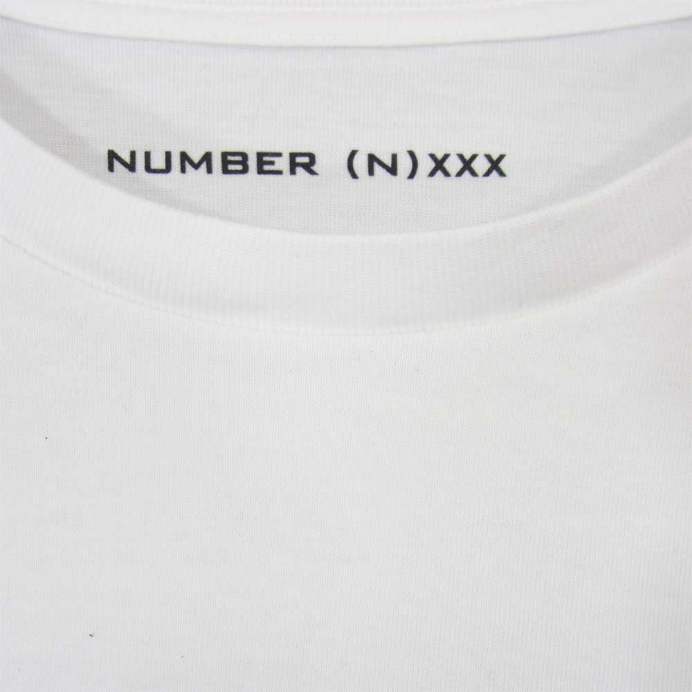 ゴッドセレクション NUMBER NINE ナンバーナイン ローリングストーンズ ロゴ Tシャツ ホワイト系 L【美品】【中古】