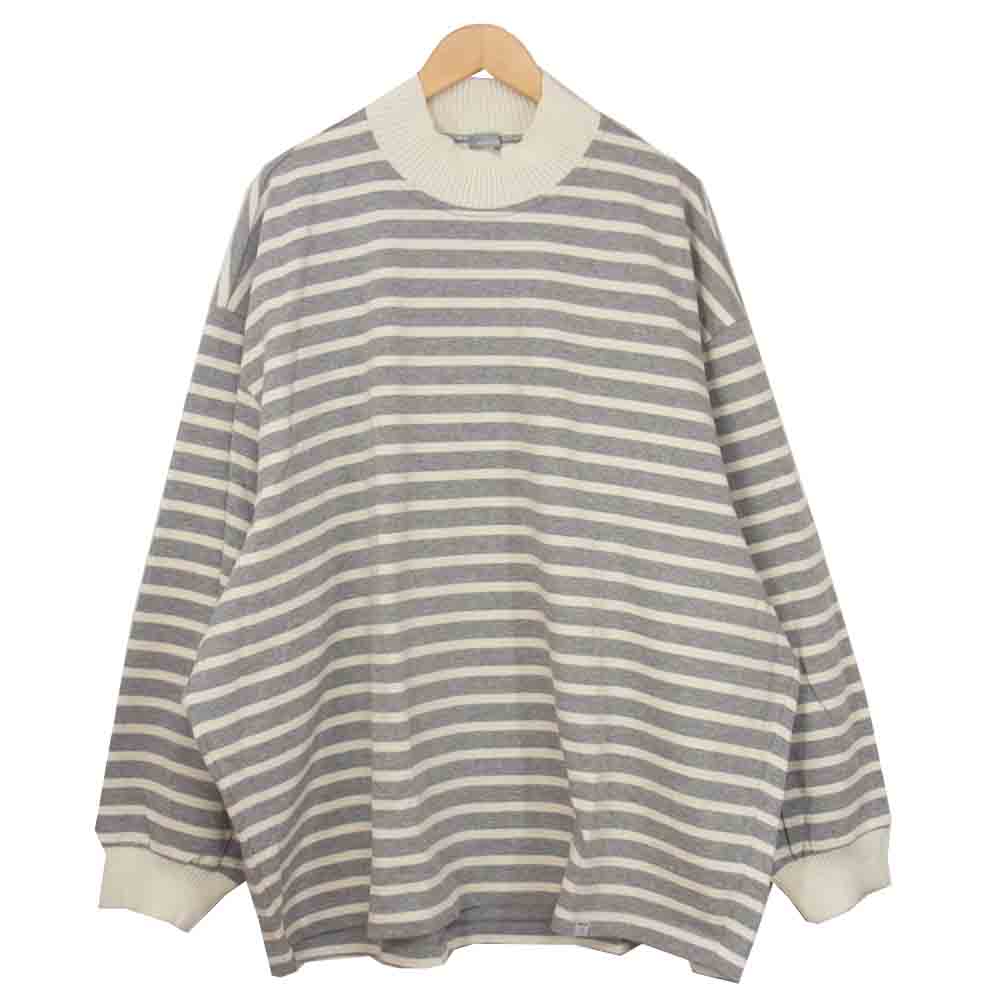 カラー 20AW 20WBM-T07238 未使用品 リブ モックネック カットソー グレー系 3【極上美品】【中古】