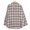 GRAPHPAPER グラフペーパー GM203-50181 Thomas mason トーマスメイソン for gp check oversized bd shirt オーバーサイズ チェック ボタンダウン シャツ グレー系 L【極上美品】【中古】