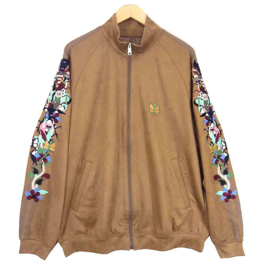 ダブレット 20AW 20AW20BL110 CHAOS EMBROIDERY SUEDE TRACK JACKET カオス刺繍 トラック ジャケット ブラウン系 XL【新古品】【未使用】【中古】