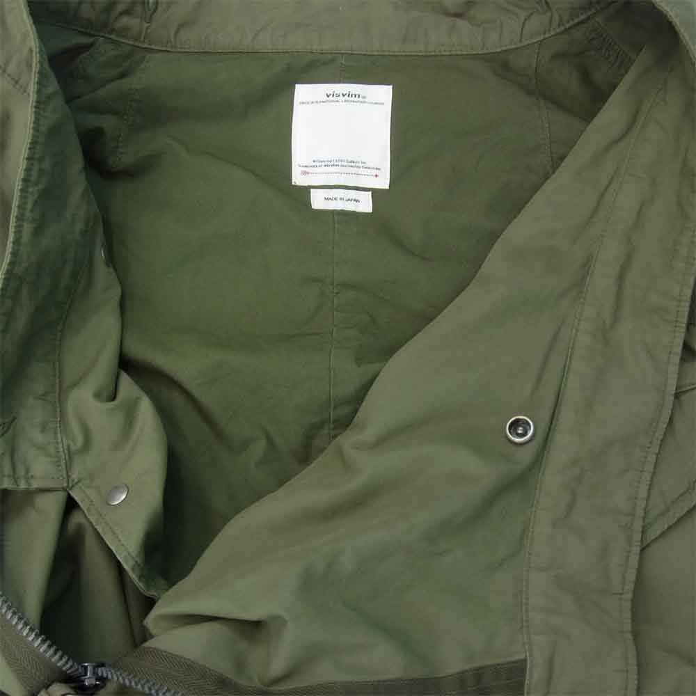 VISVIM ビズビム 0120205013012 CHAMDO FISHTAIL PARKA フィッシュテール パーカー オリーブグリーン系 4【新古品】【未使用】【中古】