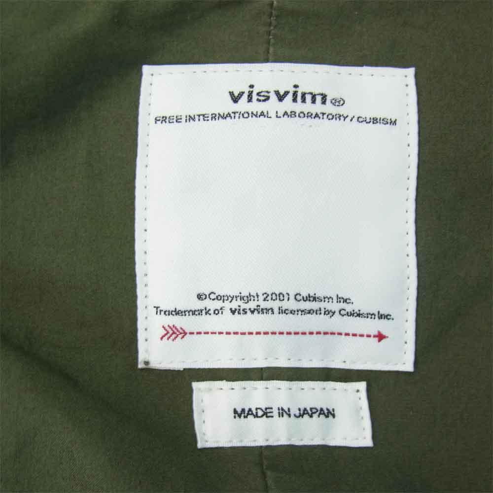 VISVIM ビズビム 0120205013012 CHAMDO FISHTAIL PARKA フィッシュテール パーカー オリーブグリーン系 4【新古品】【未使用】【中古】