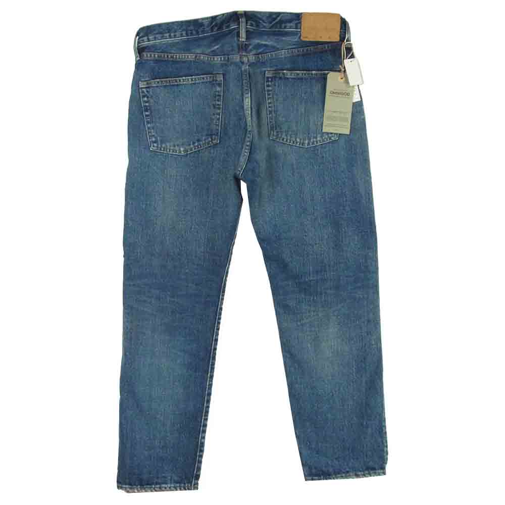 OMNIGOD オムニゴッド 50-0082A 14oz セルヴィッチ デニム パンツ 5P カレッジ フィット ジーンズ インディゴブルー系 32【新古品】【未使用】【中古】