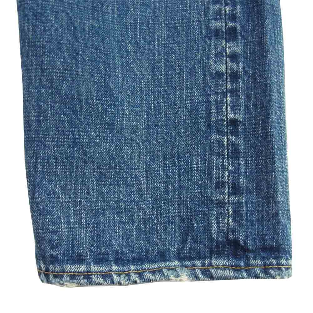 OMNIGOD オムニゴッド 50-0082A 14oz セルヴィッチ デニム パンツ 5P カレッジ フィット ジーンズ インディゴブルー系 32【新古品】【未使用】【中古】