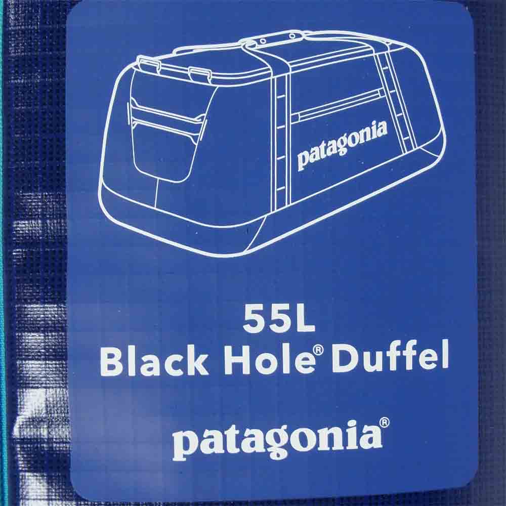 patagonia パタゴニア 49342 black hole duffel 55L ブラック ホール ダッフル バッグ ブルー系【新古品】【未使用】【中古】