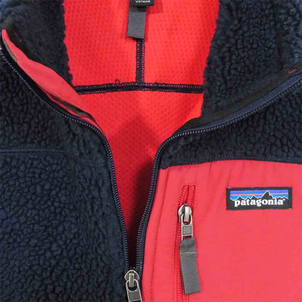 patagonia パタゴニア 23048FA16 クラシック レトロX フリース べスト ネイビー×レッド系 XS【中古】