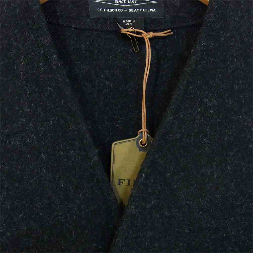 FILSON フィルソン 11010055 MACKINAW WOOL VEST マッキーノ ウール ベスト チャコール系 XS【新古品】【未使用】【中古】