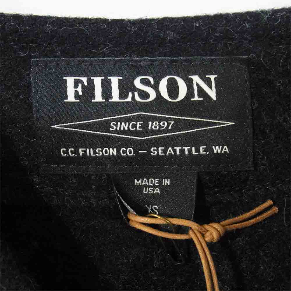 FILSON フィルソン 11010055 MACKINAW WOOL VEST マッキーノ ウール ベスト チャコール系 XS【新古品】【未使用】【中古】