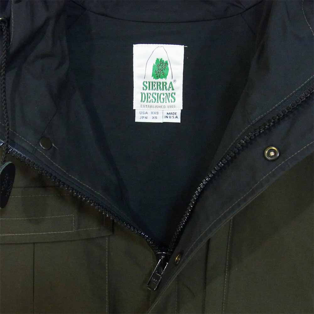 SIERRA DESIGNS シエラデザイン 8001K USA製 60/40 ロクヨン ショート マウンテン パーカー カーキ系 XS【美品】【中古】