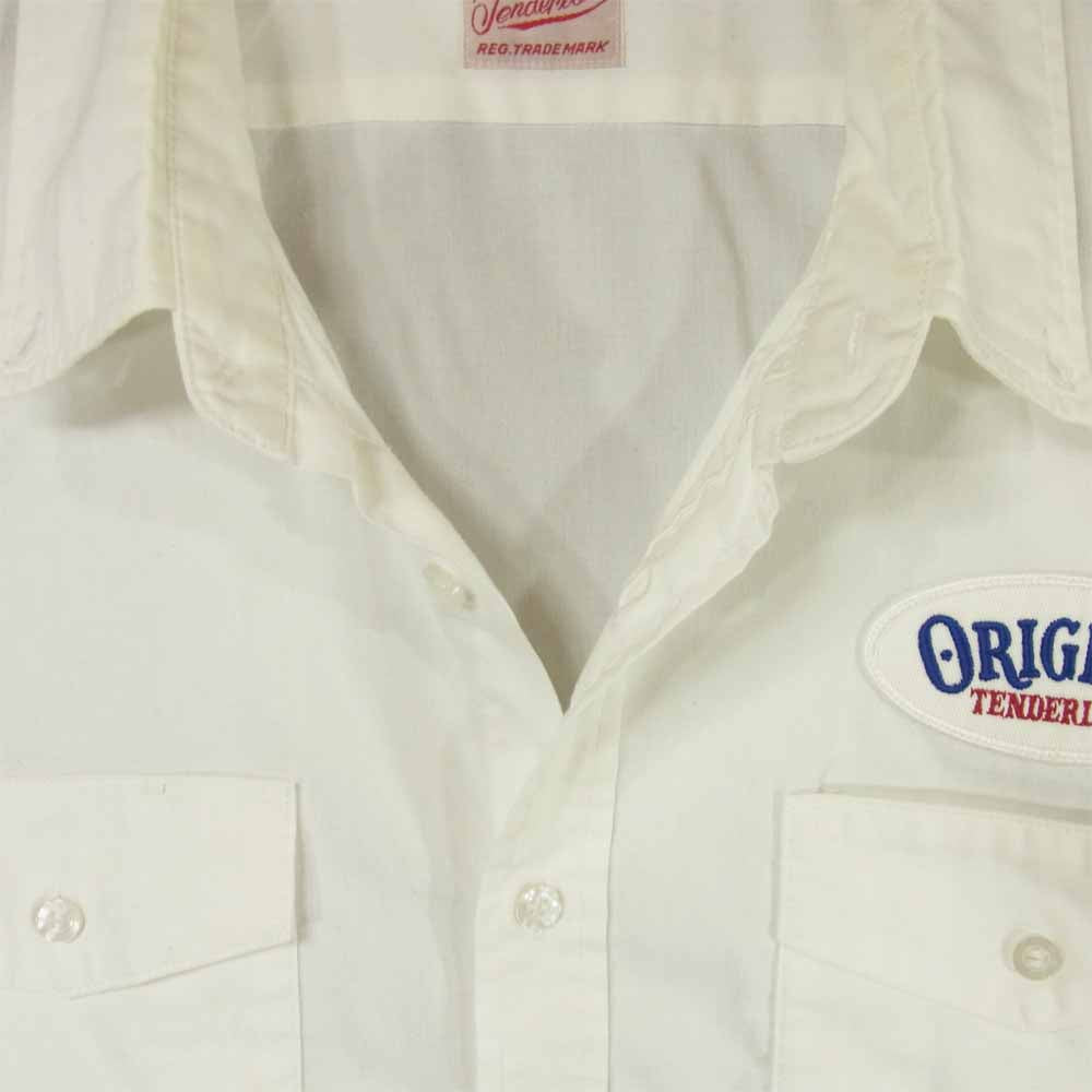 TENDERLOIN テンダーロイン T-WORK SHT U BD S/S 半袖 ワークシャツ 日本製 ホワイト系 M【中古】