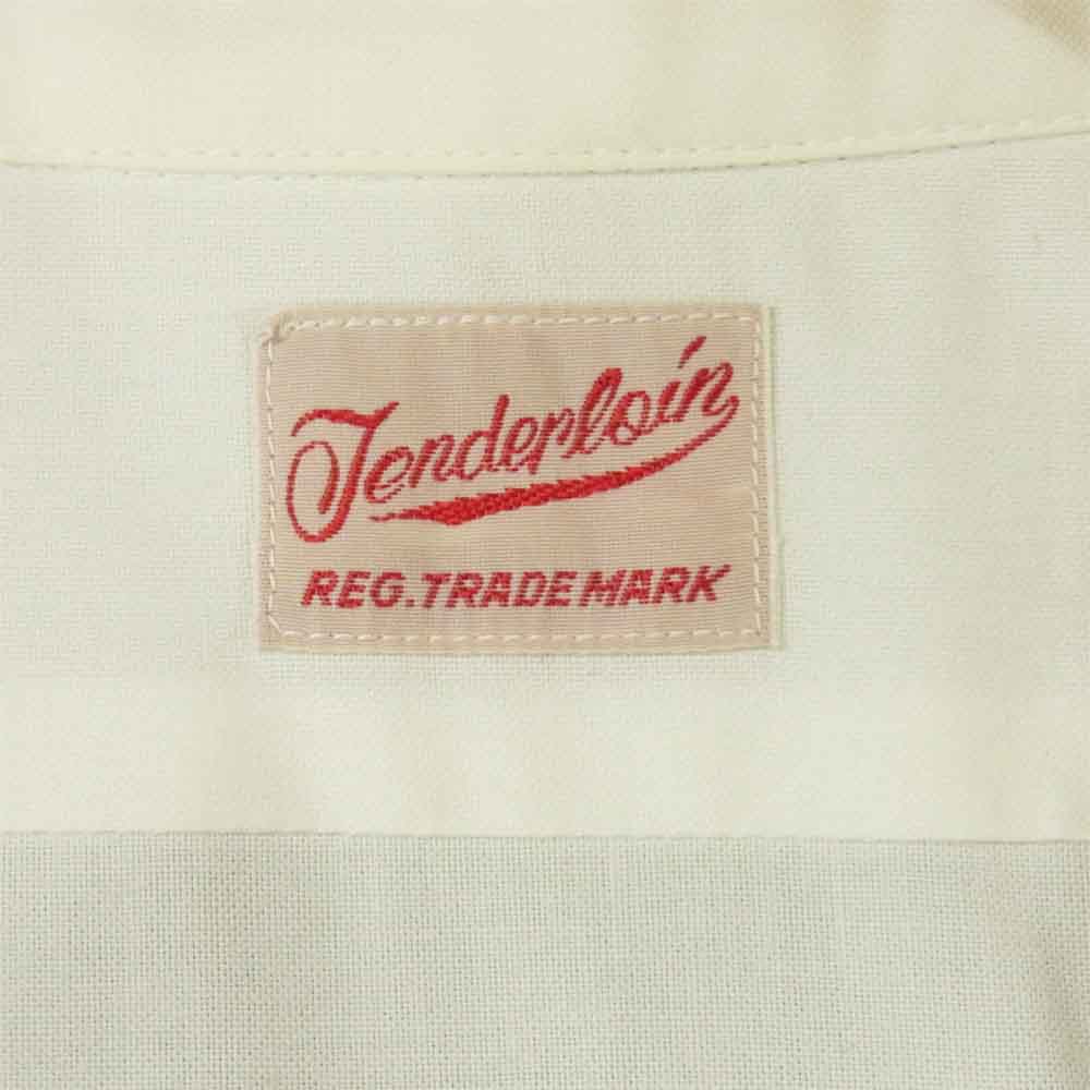 TENDERLOIN テンダーロイン T-WORK SHT U BD S/S 半袖 ワークシャツ 日本製 ホワイト系 M【中古】