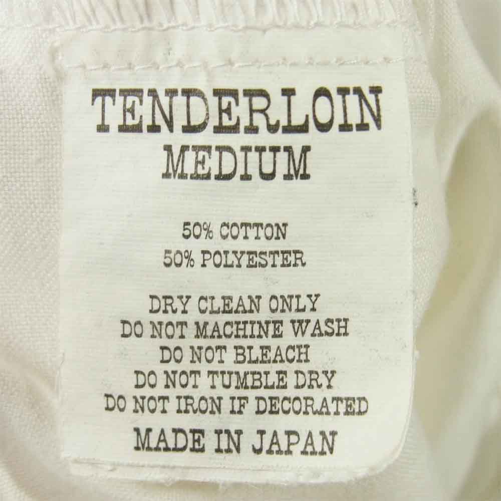 TENDERLOIN テンダーロイン T-WORK SHT U BD S/S 半袖 ワークシャツ 日本製 ホワイト系 M【中古】