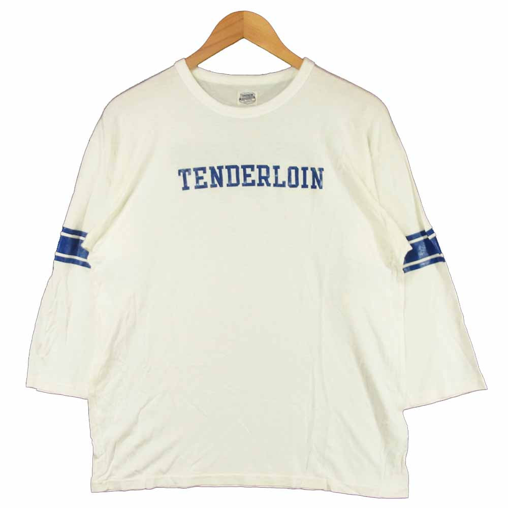 TENDERLOIN テンダーロイン T-NEL 3/4 長袖 Tシャツ レーヨン コットン 日本製 オフホワイト系 M【中古】