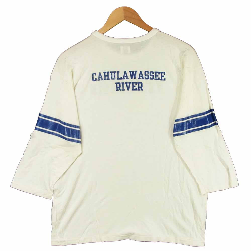 TENDERLOIN テンダーロイン T-NEL 3/4 長袖 Tシャツ レーヨン コットン 日本製 オフホワイト系 M【中古】