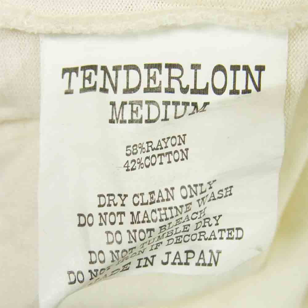 TENDERLOIN テンダーロイン T-NEL 3/4 長袖 Tシャツ レーヨン コットン 日本製 オフホワイト系 M【中古】