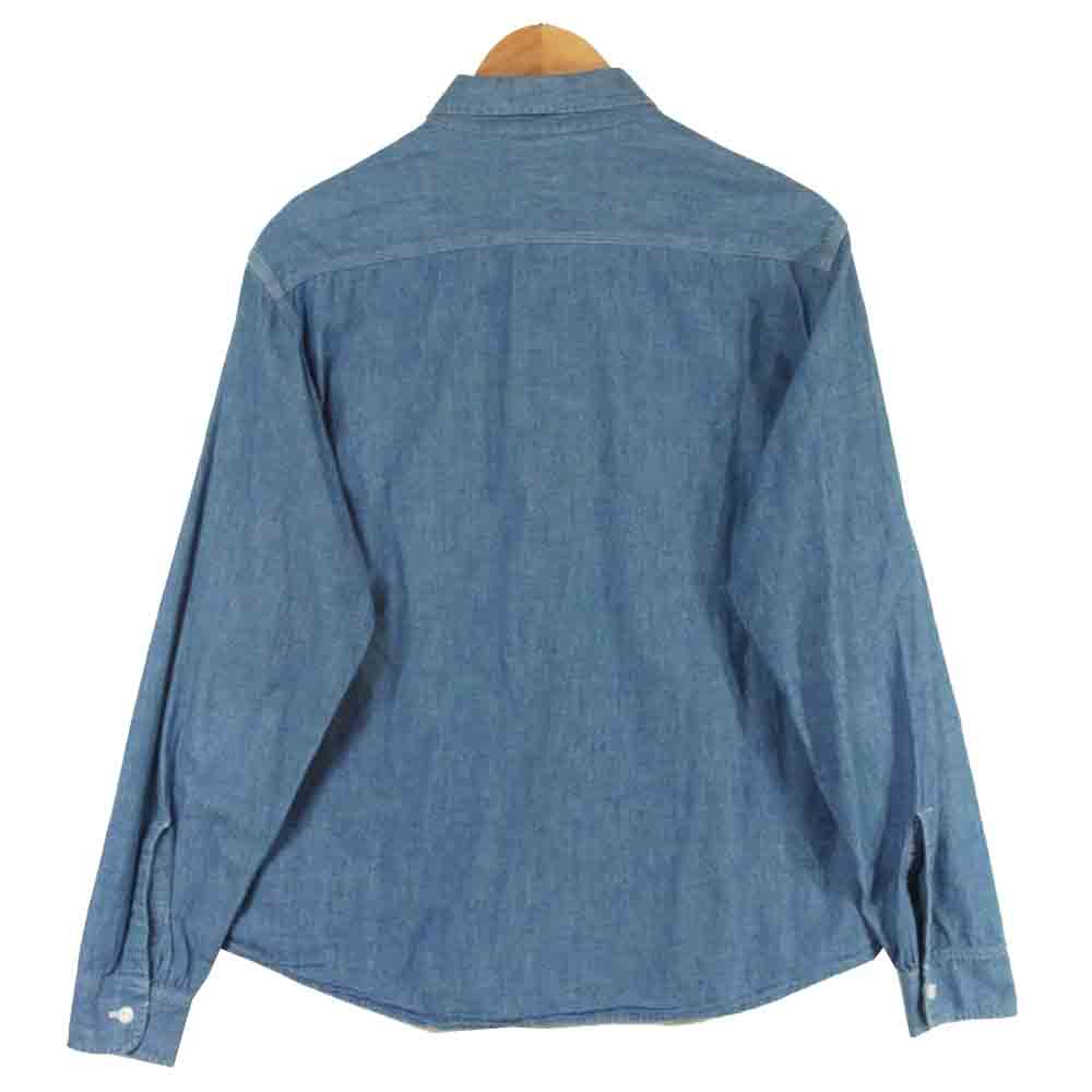 TENDERLOIN テンダーロイン T-CHAMBRAY SHT シャンブレー 長袖 シャツ コットン 日本製 ブルー系 M【中古】
