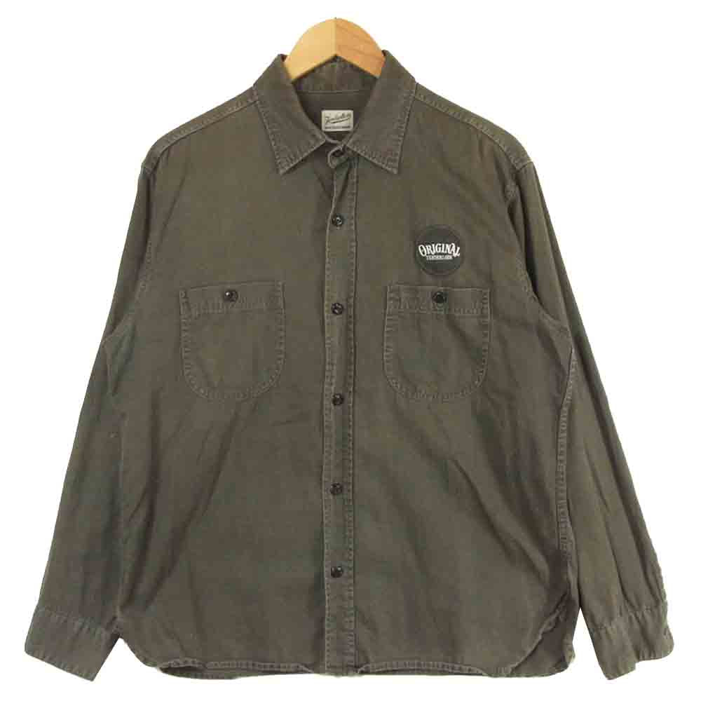 TENDERLOIN テンダーロイン T-G.S SHT HB 長袖 シャツ コットン 日本製 グレー系 M【中古】