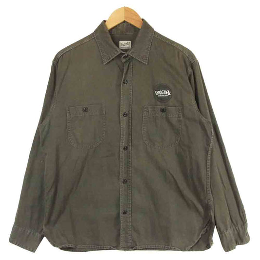 TENDERLOIN テンダーロイン T-G.S SHT HB 長袖 シャツ コットン 日本製 グレー系 M【中古】