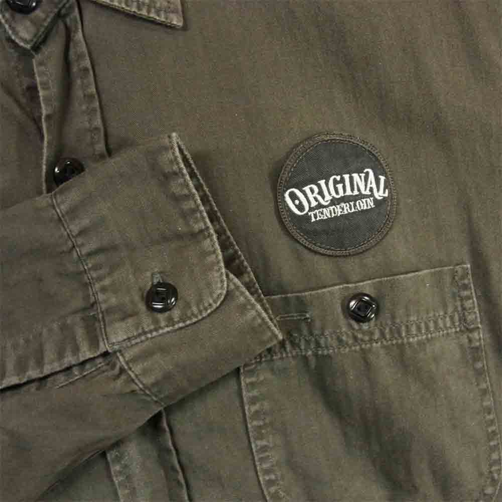 TENDERLOIN テンダーロイン T-G.S SHT HB 長袖 シャツ コットン 日本製 グレー系 M【中古】