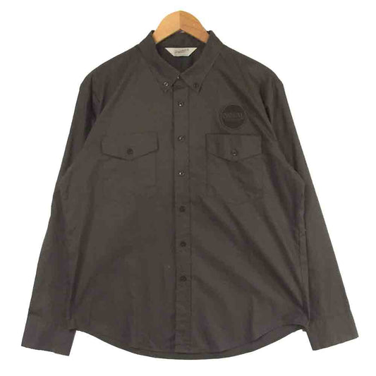 TENDERLOIN テンダーロイン T-WORK SHT U BD ワークシャツ 長袖 日本製 グレー系 M【美品】【中古】
