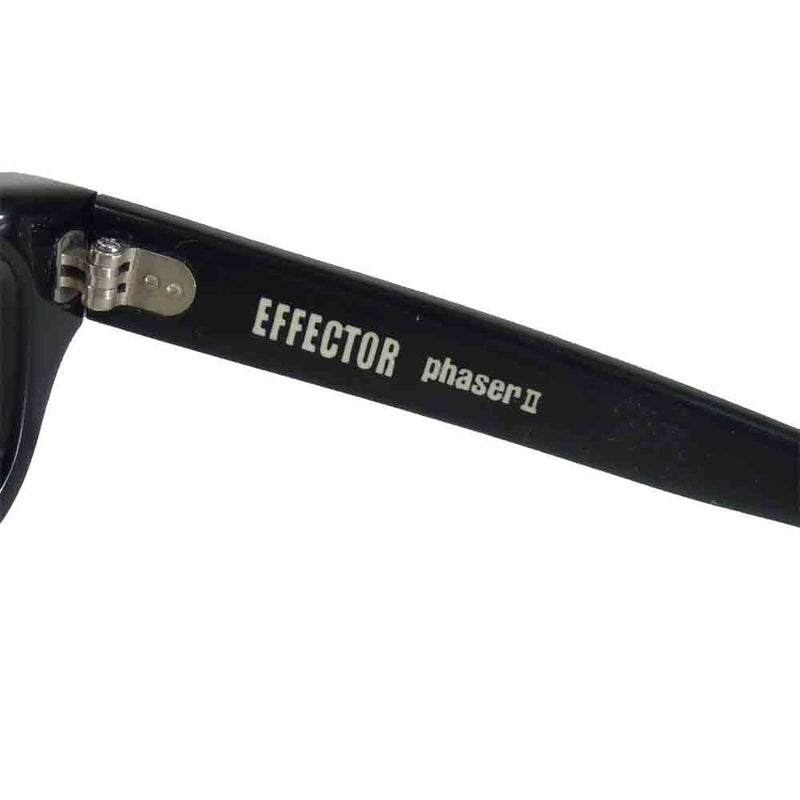EFFECTOR エフェクター phaserⅡ フェイザー 眼鏡 フレーム 無地 アイウェア ブラック系【中古】
