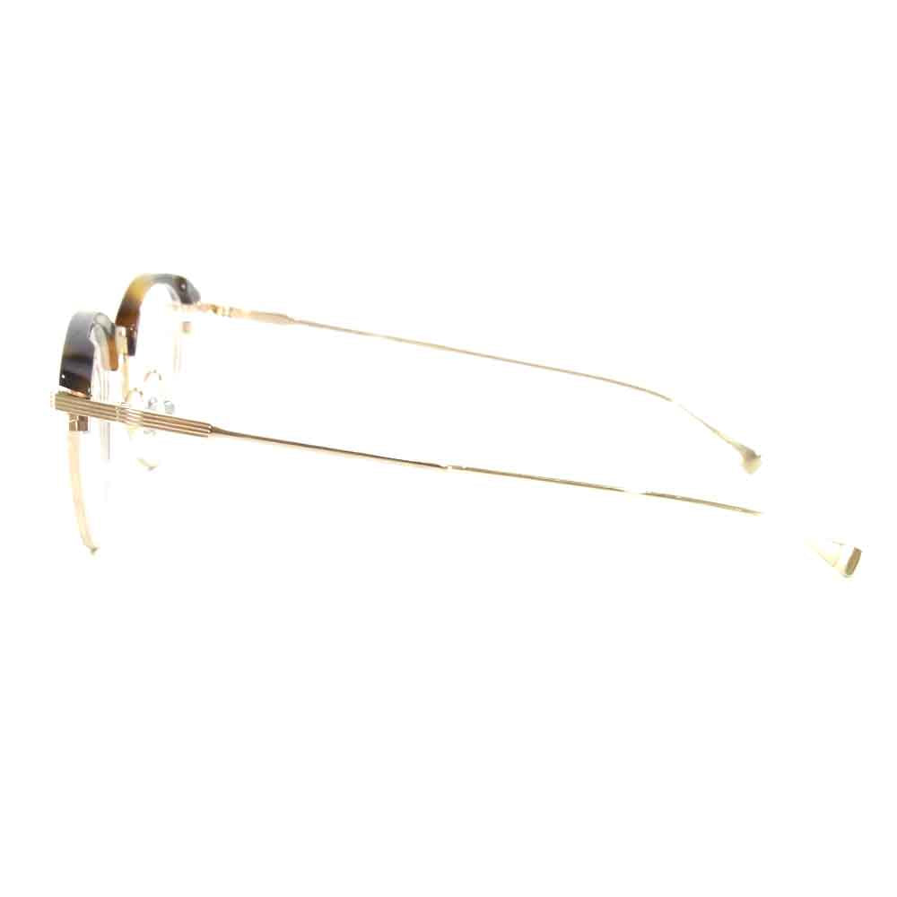 フォーナインズ 2801 M-66 MIX FRAME ミックス フレーム 眼鏡 ブラウン系 49□20 140【美品】【中古】