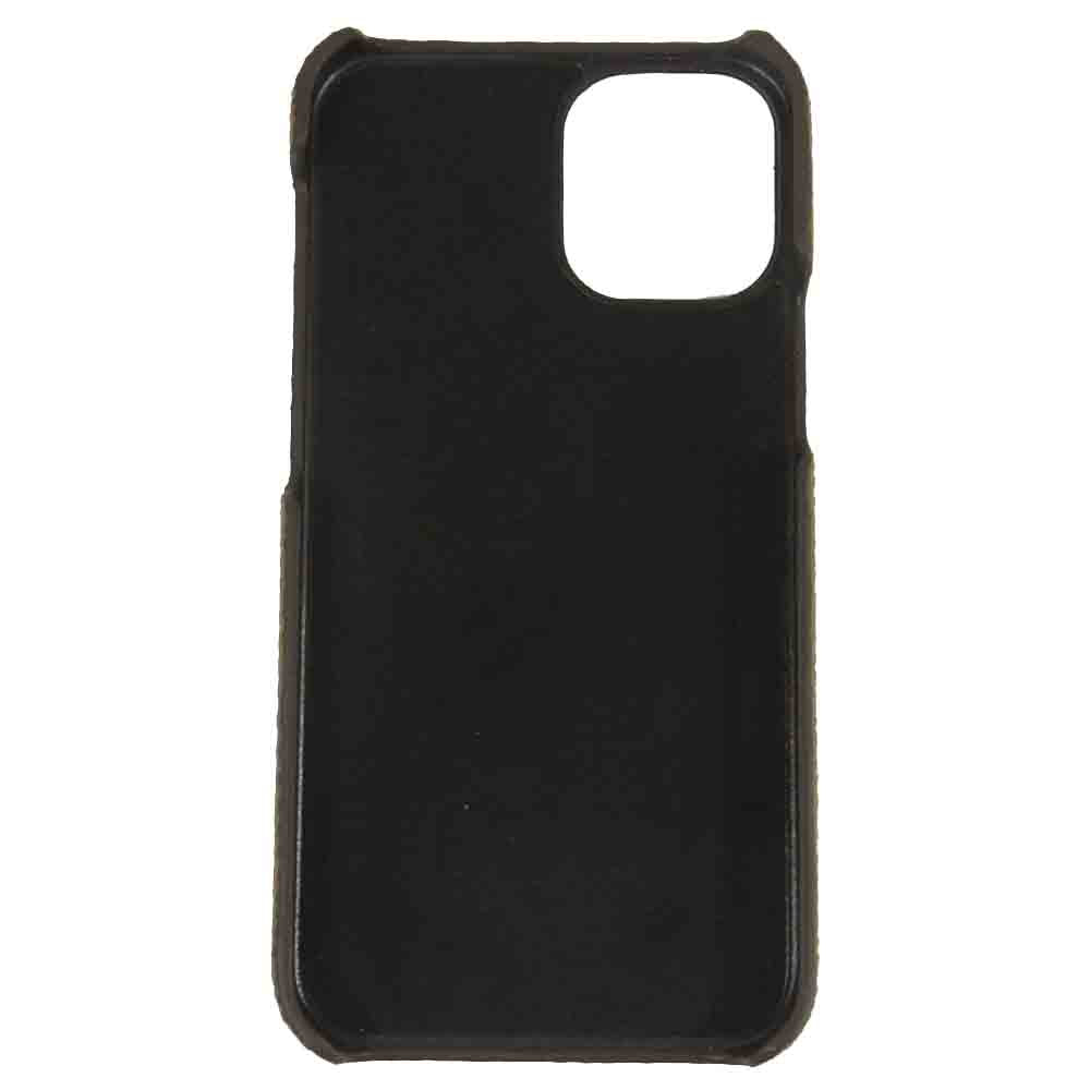 ボナベンチュラ バックカバー レザー ケース iPhone 12 mini グレイッシュブラウン系【新古品】【未使用】【中古】