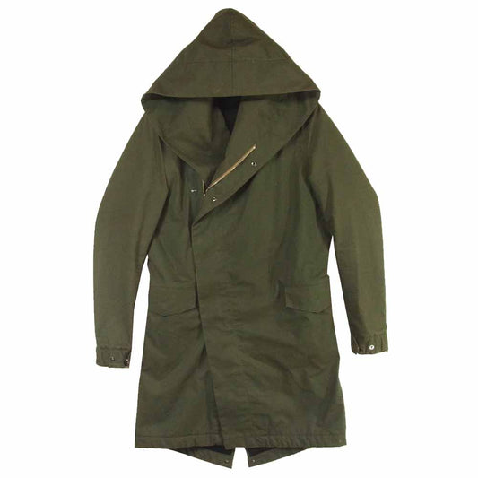 junhashimoto ジュンハシモト モッズ コート ミリタリー ジャケット コットン カーキ系 2【中古】