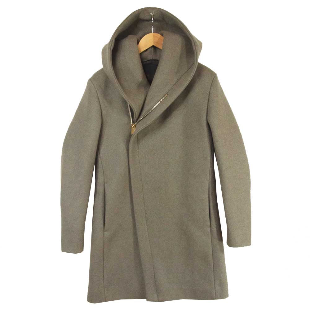 junhashimoto ジュンハシモト 1012020013 WRAP COAT ラップ コート ウール  グレー系 3【美品】【中古】