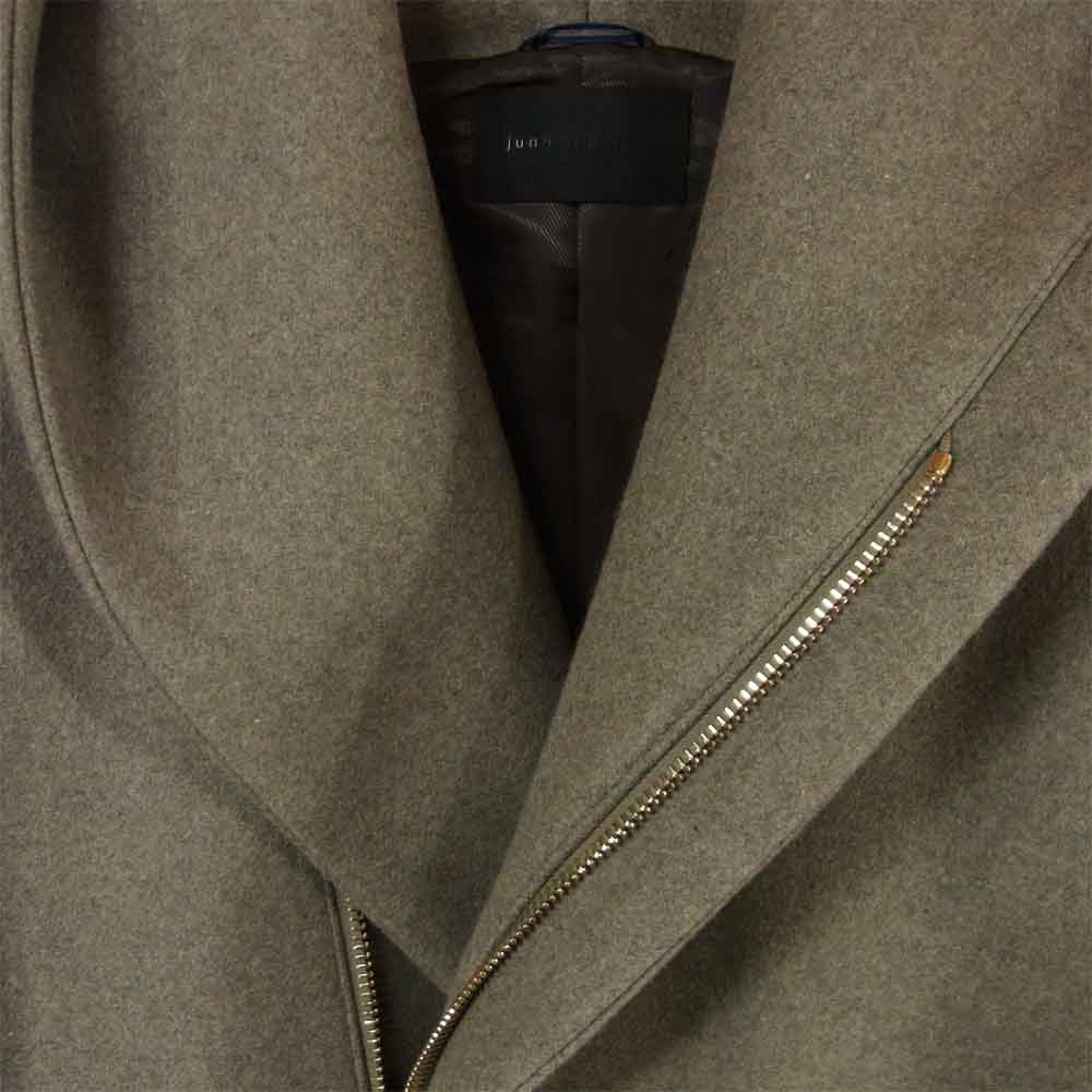 junhashimoto ジュンハシモト 1012020013 WRAP COAT ラップ コート ウール  グレー系 3【美品】【中古】